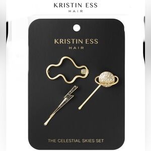 Kristin Ess Gold 3 PC Hair Accessory Set-Beautiful hair pins-NEW IN PACK
